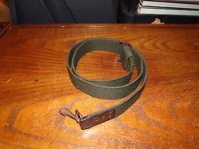 Romanian Green Web Rifle Sling Rough Nylon With Clip Combloc 7.62x39 Military • $12.99