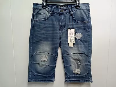 Blue Cult Mens Blue Vintage Distressed Denim Shorts (Size 28) Nwt • $24.90