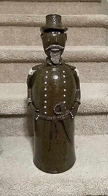 Civil War Soldier Figurine Handmade By Marvin Bailey Signed Pottery Jug 21  Tall • $750