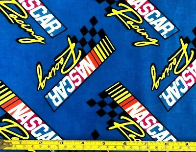 Tina Scrap NASCAR Race Sport Car Cotton Quilt Fabric 9 X21  Vibrant Racing • $1.99