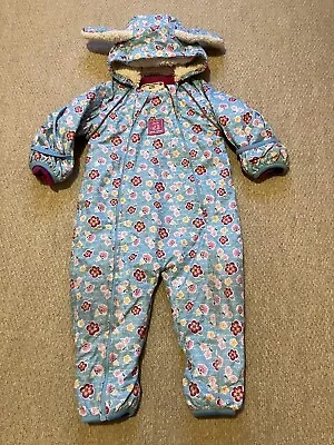 Jojo Maman Bebe Pramsuit Pudlle Suit 12-18 Months • £18.90