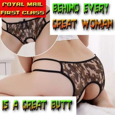 £3.99 • Buy UK Women Open Butt Panties Kinky Backless Lingerie Thong Sexy Underwear  Hot Sex