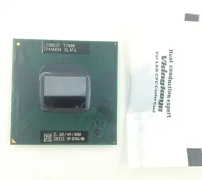 Intel Core 2 Duo T7800 2.6 GHz 800 MHz SLAF6 Socket MSocket P CPU For Laptop • $21.65