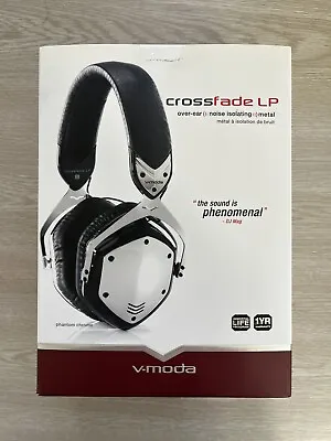 $110 • Buy V-MODA Crossfade LP Over Ear Noise Isolating Headphone.  Phantom Chrome NIB