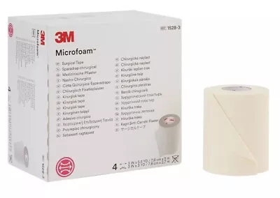 8 TOTAL Rolls (2 Boxes) 3M Microfoam Elastic Foam Medical Surgical Tape 1528-3 • $24.99