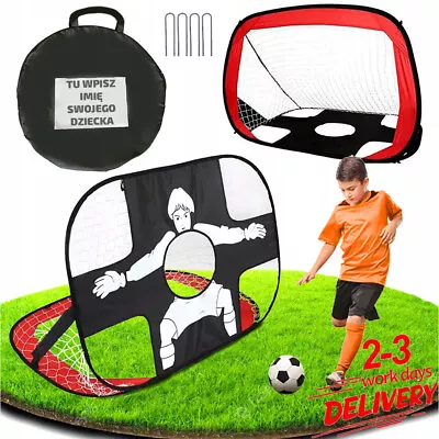 Football Training Net Rebounder Net Soccer Kickback Target Goal Play Double-Side • £16.99