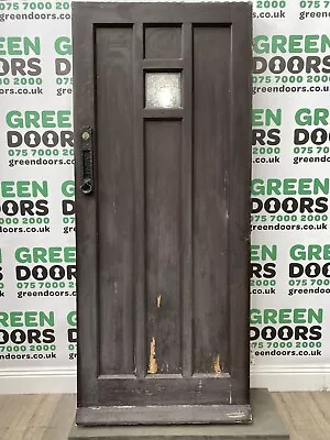 Solid Oak 1920s Front Door Used Bespoke External Exterior Wooden Timber 1930s • £249.90