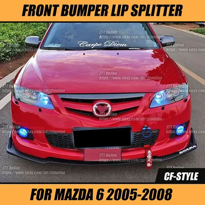 Front Bumper Lip Spiller Spoiler For Mazda 6 2005-2008 • $69.99