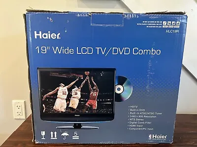 New Open Box Haier Model HLC19R LCD TV DVD Combo Television With 2 Remotes • $199.99