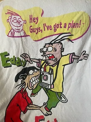 Vintage Ed Edd And Eddy Cartoon Network Beach Bath Towel Merchandise Collector's • $63