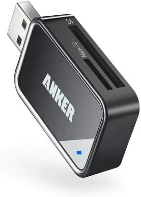 Anker 2-in-1 USB 3.0 SD Card Reader For SDXC/SDHC/SD/MMC/RS-MMC/Micro SD/UHS-I • $11.99