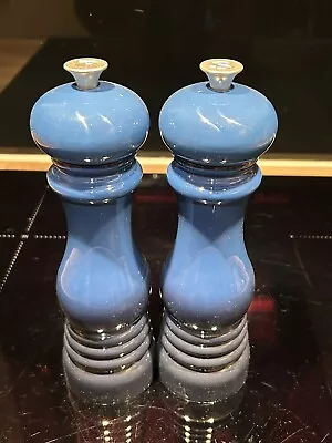 Le Creuset Ink Blue Salt & Pepper Mills BNWT • £49.95