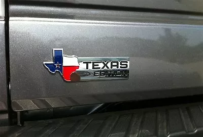 XL TEXAS EDITION Emblem Badge For Ford 150 250 350 Tailgate Universal Stick-On • $10.39