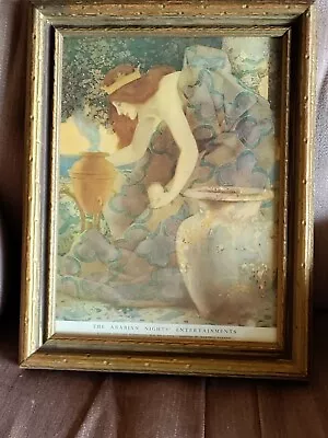 Maxfield Parrish Framed Gulnare Print • $40