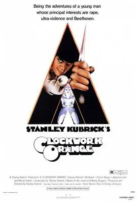 A CLOCKWORK ORANGE Movie POSTER 27 X 40 Malcolm McDowell Patrick Magee A • $24.95