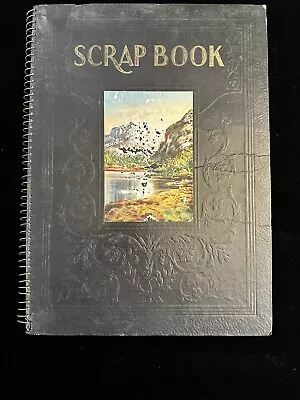 Vtg Scrap Book Album Magazine Photos Pasted Unique 1930s. 25 Double Sided Pages • $24.99