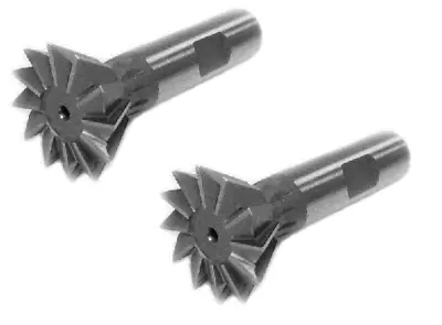 2pc 3/8 INCH 60 DEGREE HSS DOVETAIL CUTTER  • $21.99