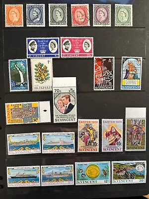 Stamps Of St Vincent - Collection Of Mainly Unmounted Mint Stamps • $9.33