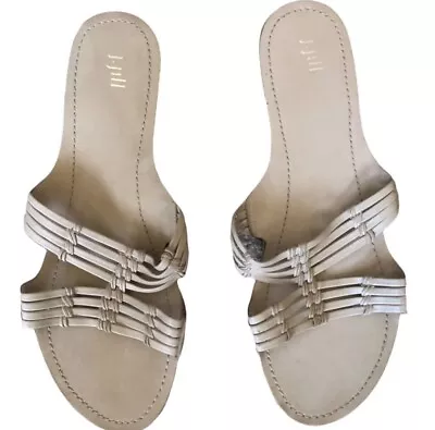 J. Jill Cream Leather Sandals /slides • $22