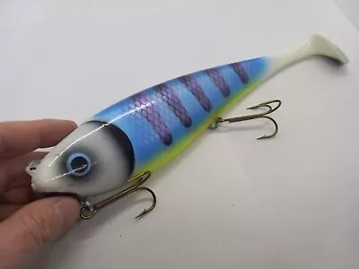 11  Musky Innovations Mag Swimmin Dawg Blue Perch Swimbait Jerkbait Musky Lure • $26.99