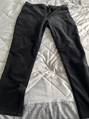 £15 • Buy Hobbs Black Velvet Jeans 16