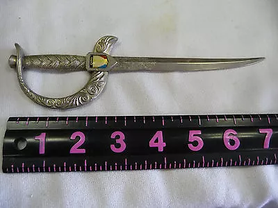 Antique Engraved Souvenir   SWORD PARIS   Letter Opener / 7 5/8   Long • $55