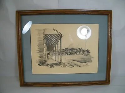 1989 J. Murphy Fort Simcoe 1856-1859 Signed 42/150 Drawing 18  X 22  Framed • $346.50