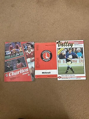 Charlton Athletic V Millwall 3 Programmes • £1.80