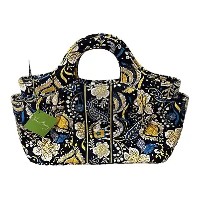 NWT Vera Bradley Abby Ellie Blue Yellow Paisley Handbag • $34.99