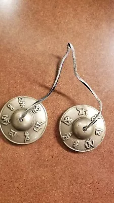 Vintage Meditation Tibetan Chimes Excellent Condition 3  Diameter Made In Nepal • $25