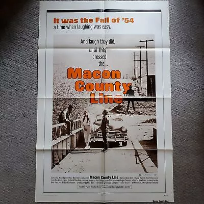 Macon County Line 1974 Original Vintage Movie Poster One Sheet NSS 74/157 • $24.99