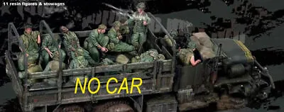 Resin 1/35 US 11 Soldiers W/stowage Truck Crew Nam War Unpainted Unassembled  • $38.94
