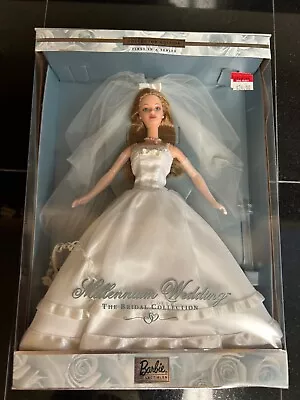 1999 Millenium Wedding Barbie. Brunette. Vintage Mattel. First In A Series NIB • $30