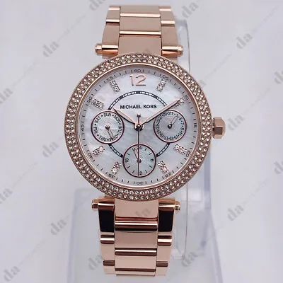 $101 • Buy Michael Kors MK5616 Analog Parker Pavé Rose Gold-Tone Women's Watch 33mm