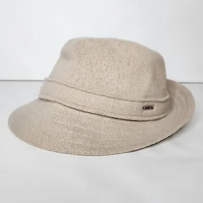 Kangol Wool Gaffer Trilby Hat Size XL Beige Style 6445BC • $34.99