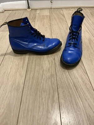 £49.99 • Buy Vintage Dr Marten Hawkins No 1s UK Size 12 Made In England Blue