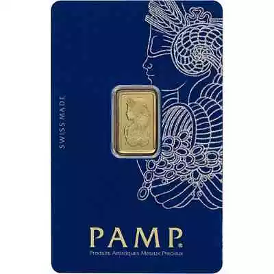 2.5 Gram Gold Bar - PAMP Suisse - Fortuna - 999.9 Fine In Sealed Assay • $215