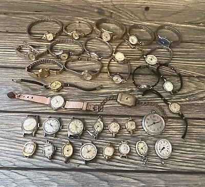 34 Vintage Women’s Mechanical Wristwatches Parts/Repair • $12.90