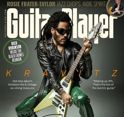 Guitar Player Magazine April 2024 Lenny Kravitz Rick Robinson & More + 🎸🎸🎸 • $6.59