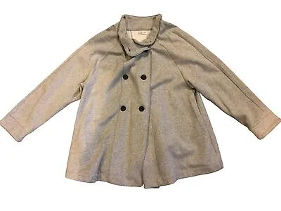 Maternity Coat XXL Old Navy Gray Button Up Fleece Lined • $13.99