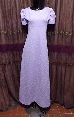 Vintage 60's Floral Mod Hippie Maxi Cocktail Party Dress • $24.99