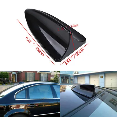 $8.99 • Buy SUV Car Decora Antenna Shark Fin Antena Aerials Cover Black For BMW Honda Audi