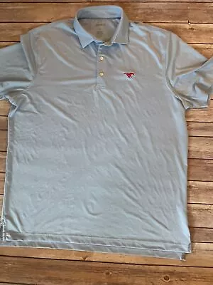 Johnnie-O Men’s Polo Shirt Light Blue XL Performance Mustang Golf • $22.75