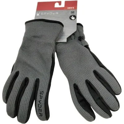 Spyder Gloves Core Sweater Conduct Gloves Men's Size Medium Winter Gloves Grey • $35.99