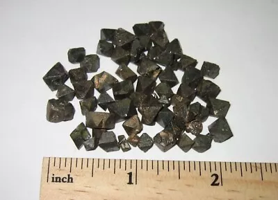 PILE TINY RARE NATURAL ROUGH .1 -.25  MAGNETITE CRYSTAL MINERALS BRAZIL 28.8g *5 • $12.17