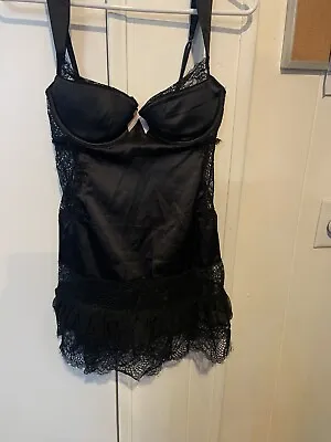 Victoria Secret NWT!!! Black Sexy Lacy 36C Chemise HOT!!! • $18