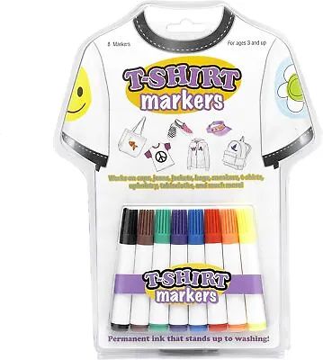 New T-Shirt Graffiti Markers Pens Childrens Fun Art Crafts DIY Fabric Art Kit • £6.99