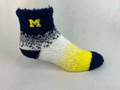 Michigan Wolverines Fuzzy Marquee Sleep Socks Yellow • $6.99