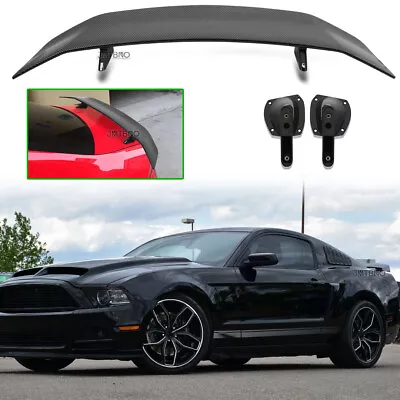 46  Racing Rear Trunk Spoiler GT Wing Carbon Look For Ford Mustang GT 2010-2014 • $84.99