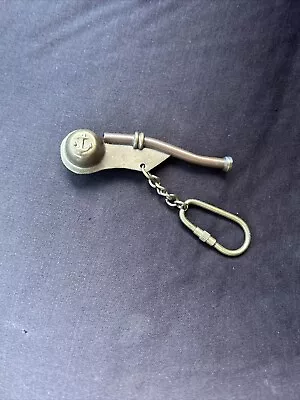 Vintage Brass And Copper Whistle. Boatswain's Mate Whistle Navy Nautical Bosun • $26.99